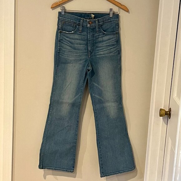 Madewell Light Blue Flare Jeans - Picture 2 of 13